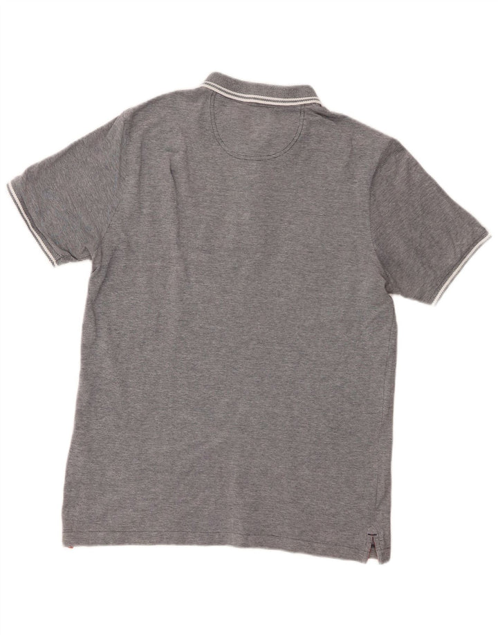 Tricou polo pentru bărbați Dack, bumbac gri mediu