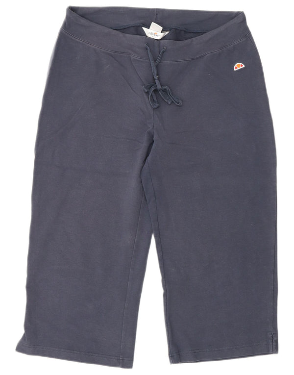 Pantaloni de trening Capri pentru femei ELLESSE UK 12, mediu, bleumarin, bumbac