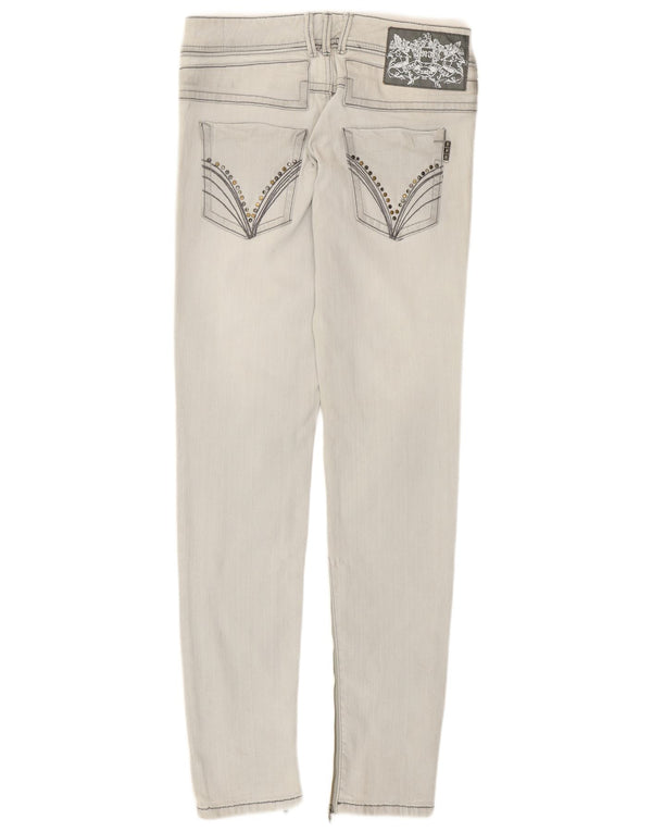 Blugi skinny pentru femei River Island UK 10 Small W27 L31 bumbac gri