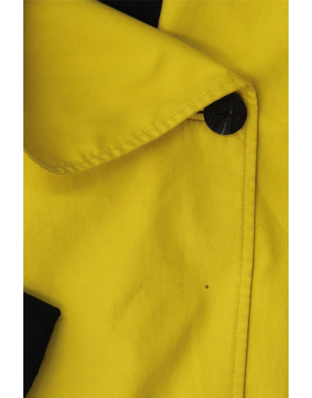 HOBBS Womens Pea Coat UK 14 Large Yellow Colourblock Cotton