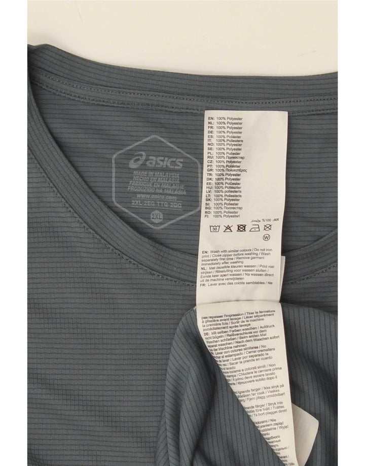Asics Bărbați Tricou Top 2XL Bleumarin Poliester