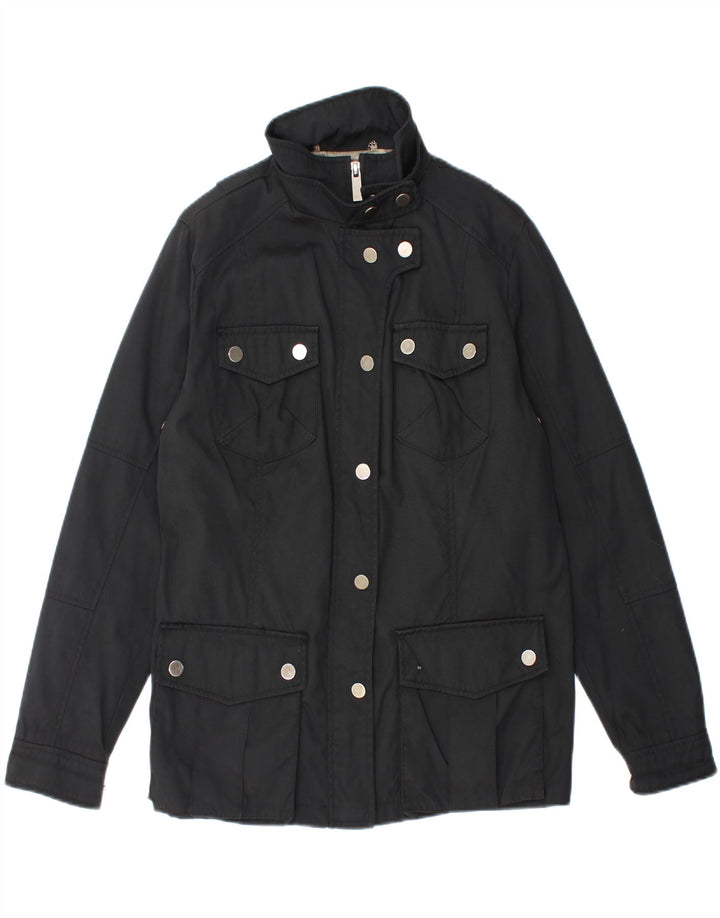 ZARA Womens Utility Jacket UK 18 XL Black Nylon Vintage Zara and Second-Hand Zara from Messina Hembry 