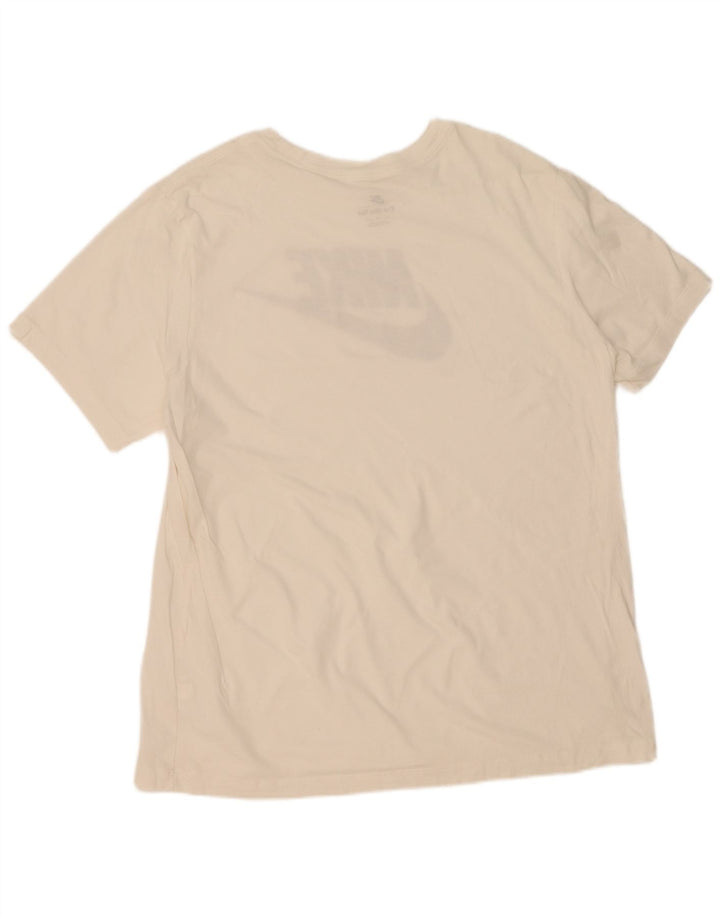 NIKE Mens Graphic T-Shirt Top XL White