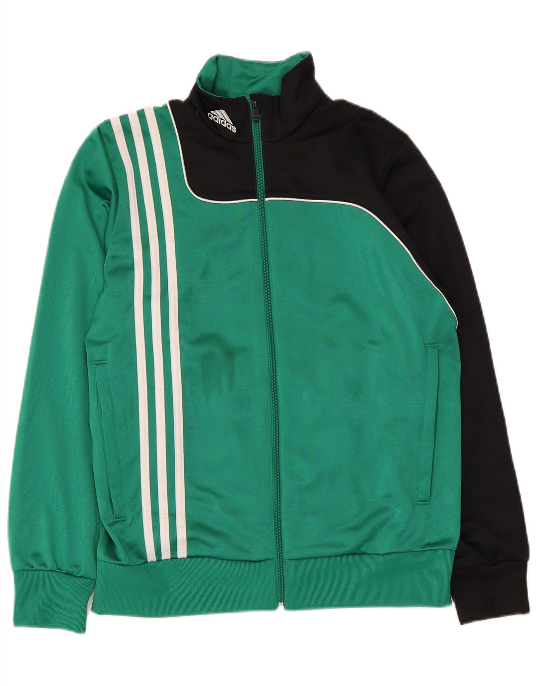 Jachetă de trening pentru băieți Adidas 13-14 ani, color verde