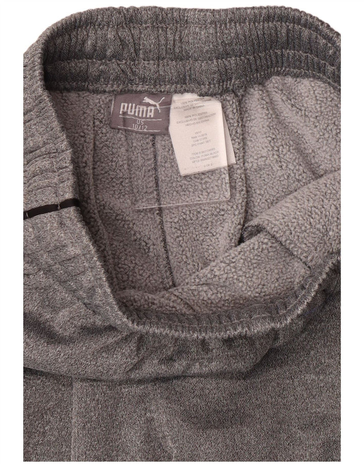 Pantaloni de trening Puma pentru baieti 10-11 ani poliester gri