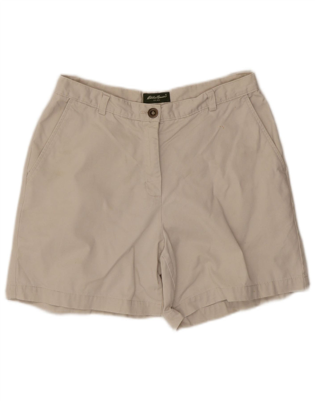 Pantaloni scurti chino pentru femei Eddie Bauer US 10 Large W30 White