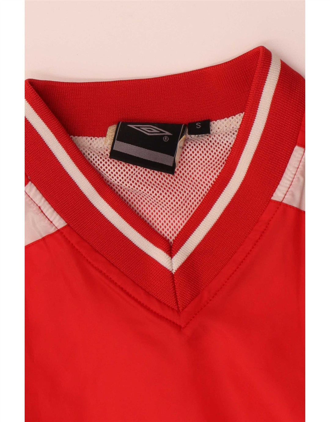 Top pentru bărbați Umbro cu mânecă lungă, roșu, poliester color bloc