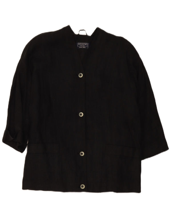 Jachetă Blazer Oversized 4 Buttons pentru Femei de Weekend Max Mara UK 10 Mic Negru