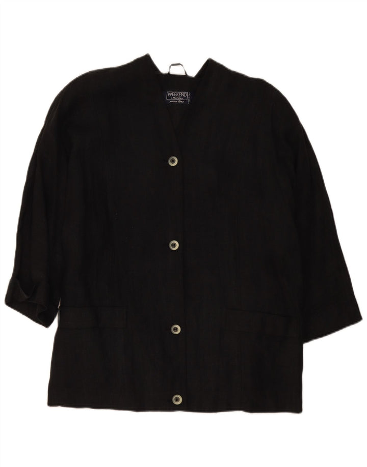 Jachetă Blazer Oversized 4 Buttons pentru Femei de Weekend Max Mara UK 10 Mic Negru