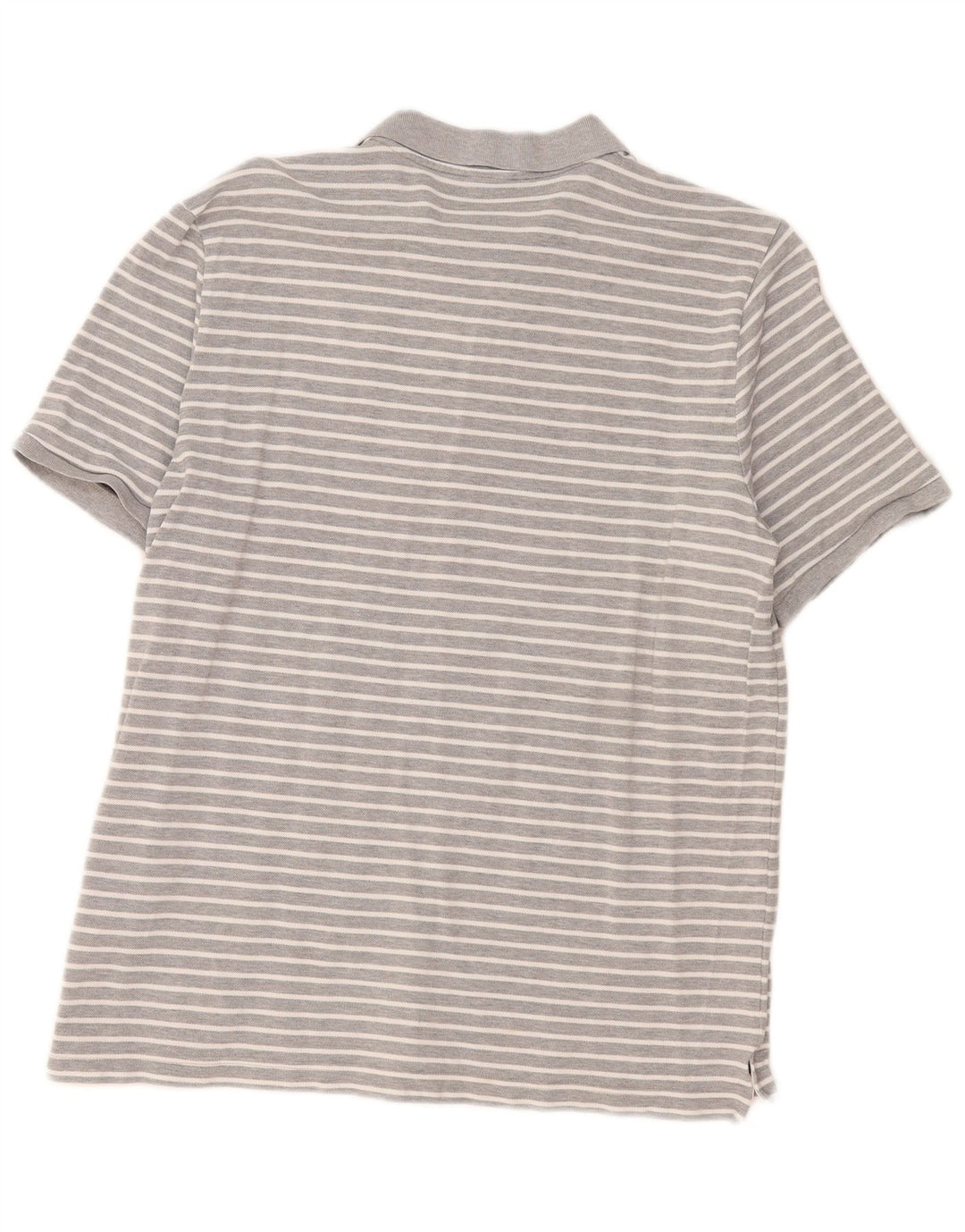 Tricou polo Nike pentru bărbați XL, bumbac cu dungi gri