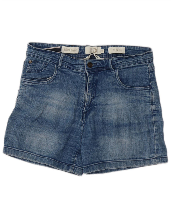 Pantaloni scurți Dack's Slim Fit din denim IT 46 Large W30 Bumbac albastru