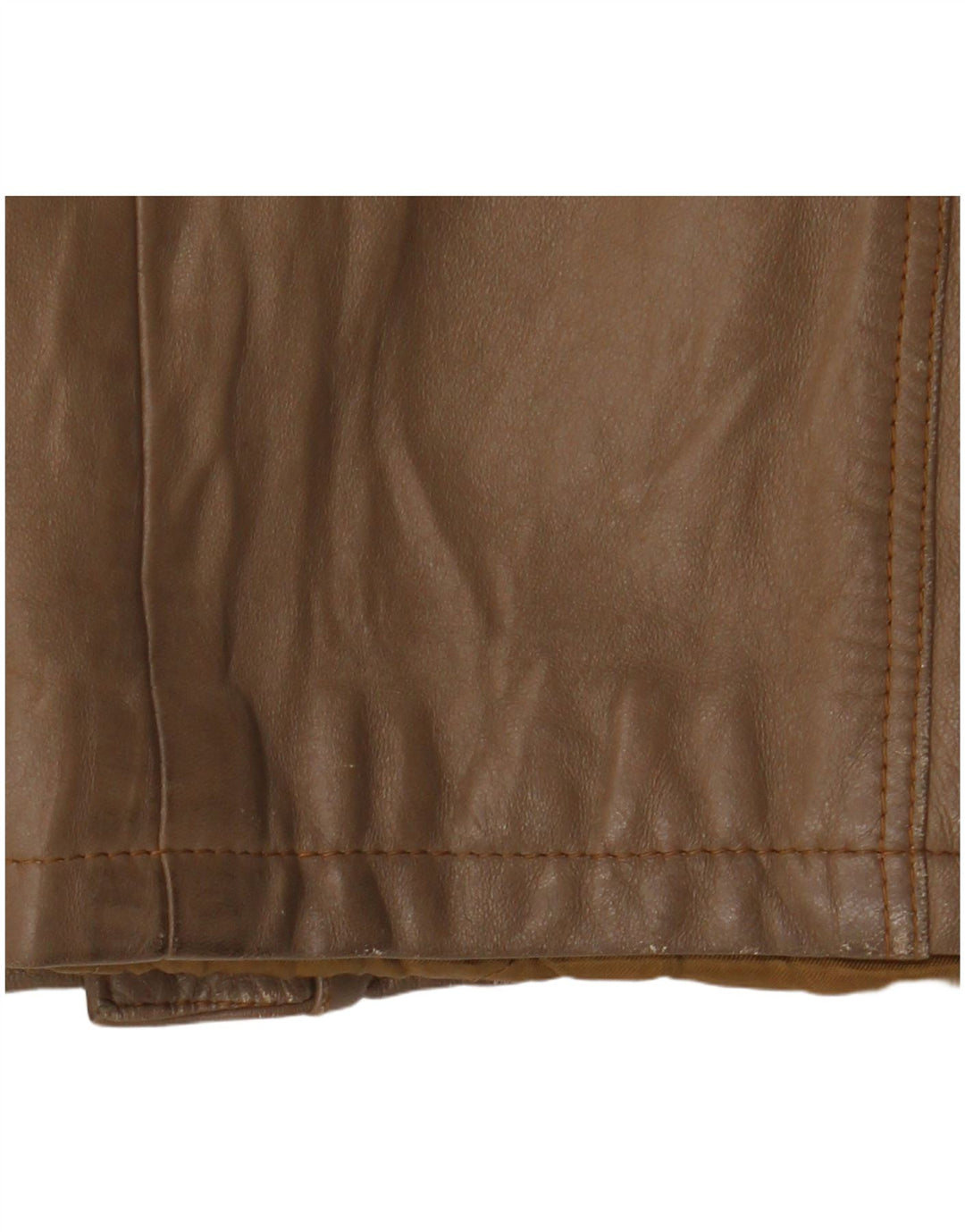 Jachetă de piele vintage pentru femei UK 14 maro mediu