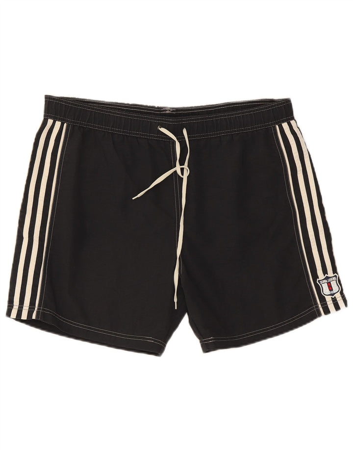 Pantaloni scurți de înot vintage pentru bărbați, mari, negri