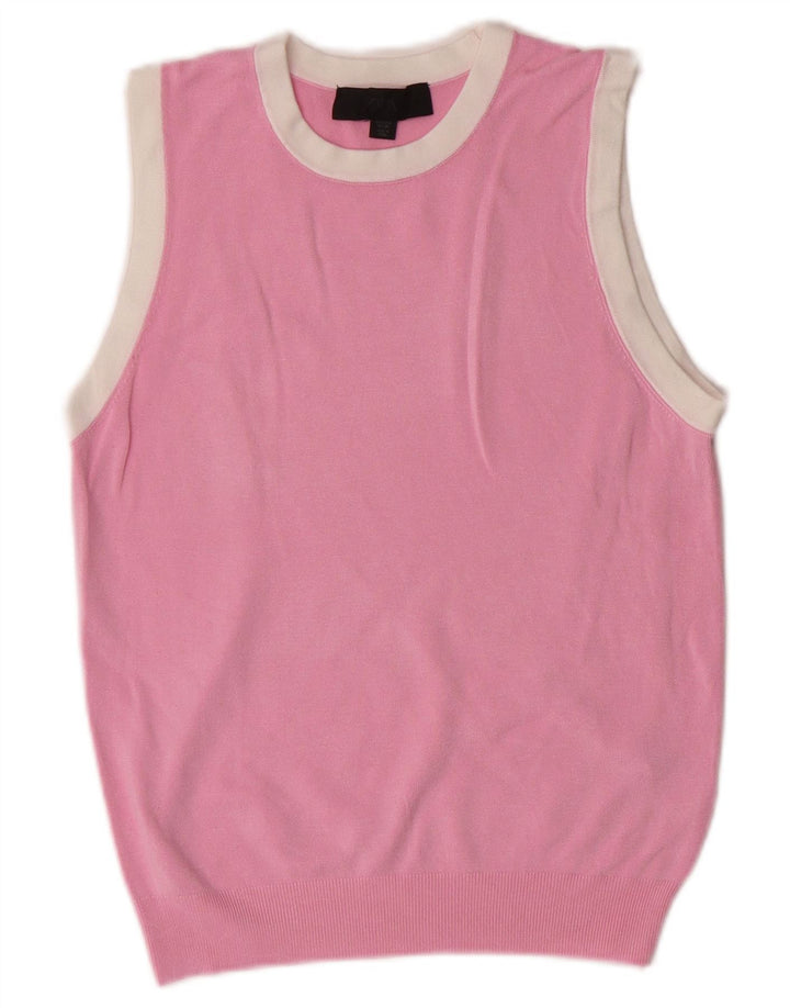 Top tanc pentru femeie Zara Crop Vest UK 10 Small Pink
