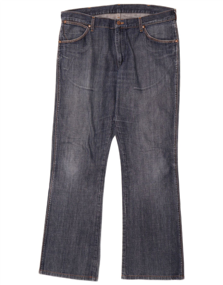 WRANGLER Womens Dayton Bootcut Jeans W36 L33 Blue Cotton