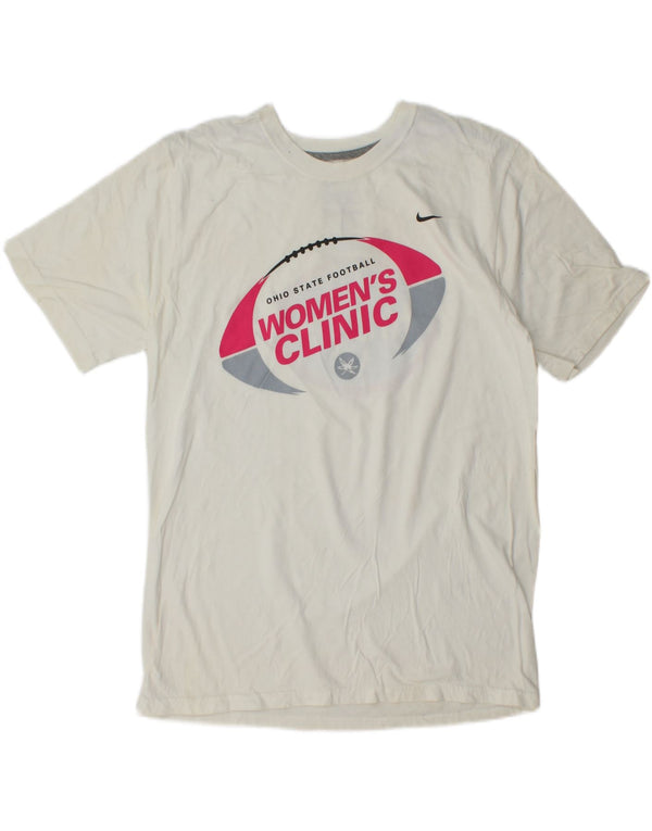 Tricou grafic pentru femei NIKE Top UK 14 Medium White Bumbac