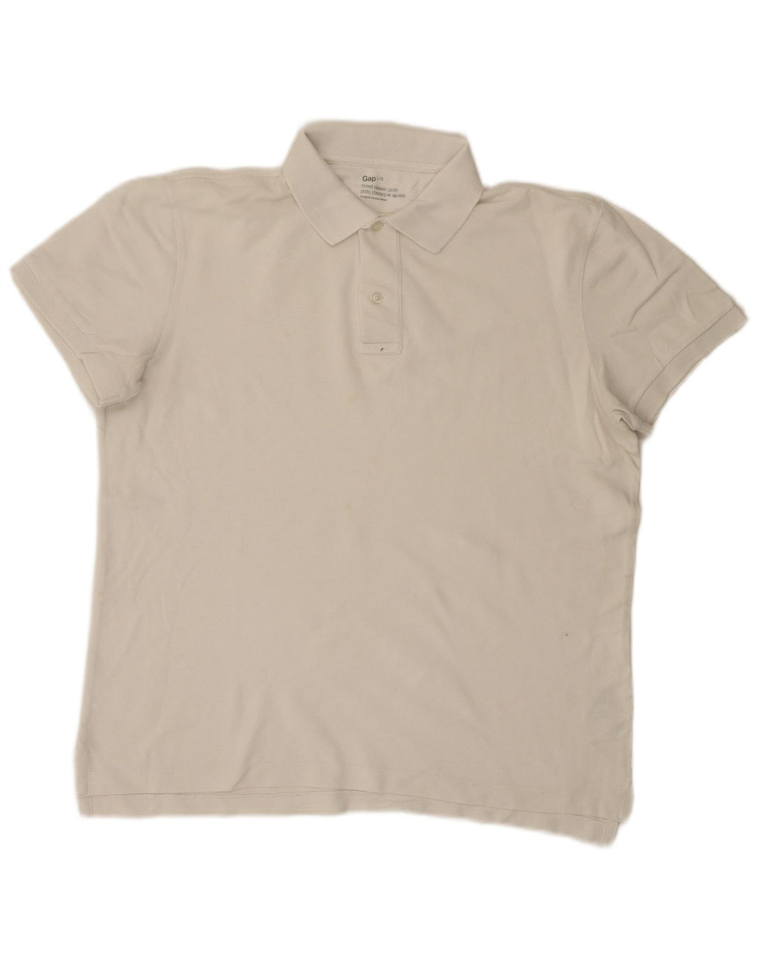 Tricou polo pentru bărbați Gap, mare, alb, bumbac