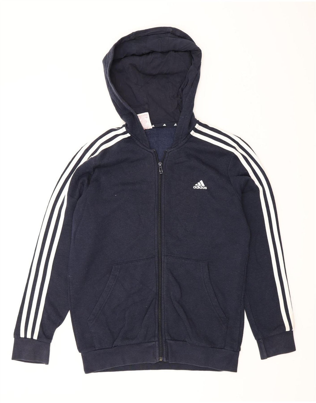 Pulover Adidas pentru bărbați, cu fermoar, bleumarin, mic
