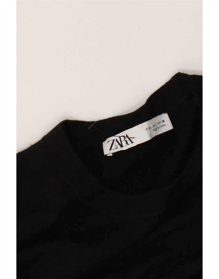 Pulover pentru damă Zara, cu gât turnut, mare, negru
