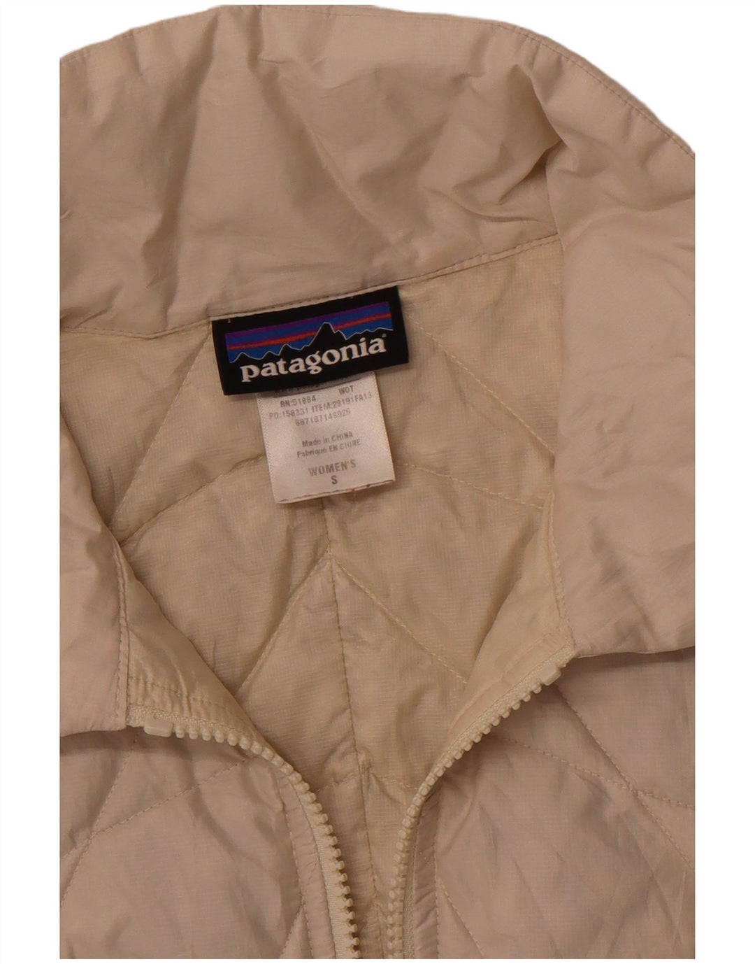 PATAGONIA Jachetă căptușită pentru femei UK 10 Small Poliester alb
