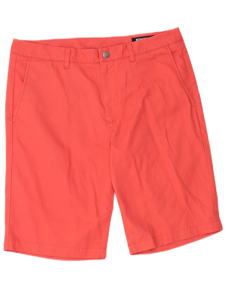 BONOBOS Pantaloni scurți chino pentru bărbați W34, bumbac roz mare