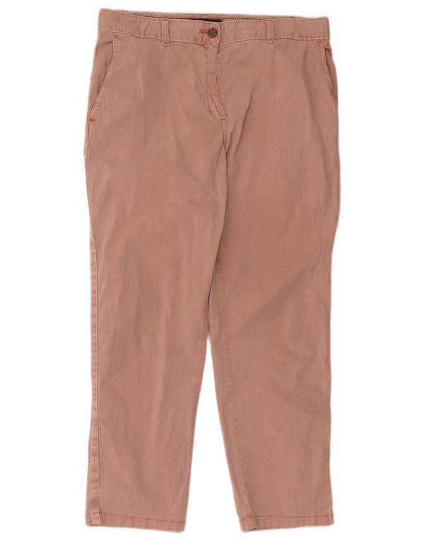 Pantaloni chino drepti pentru femei Marks & Spencer UK 12 Medium W32 L26 Roz