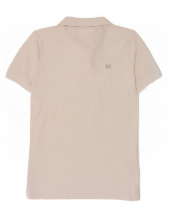 Crew Clothing Tricou polo pentru bărbați, bumbac alb mediu