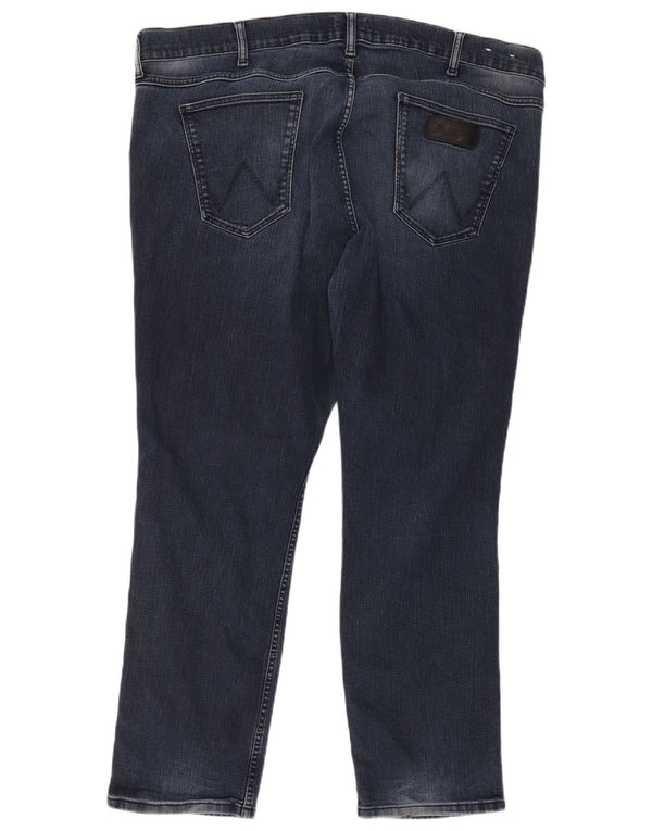 Blugi drepte pentru bărbați Wrangler Greensboro W46 L34 bumbac bleumarin