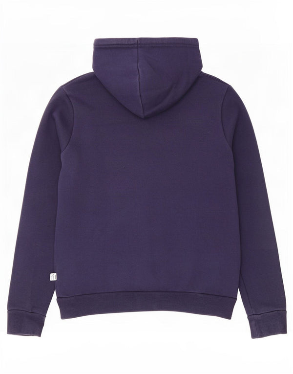 Pulover cu glugă cu grafic Puma pentru femei UK 10 mic, bumbac bleumarin
