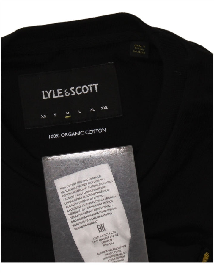LYLE & SCOTT Pulover pentru bărbați, bumbac mediu negru