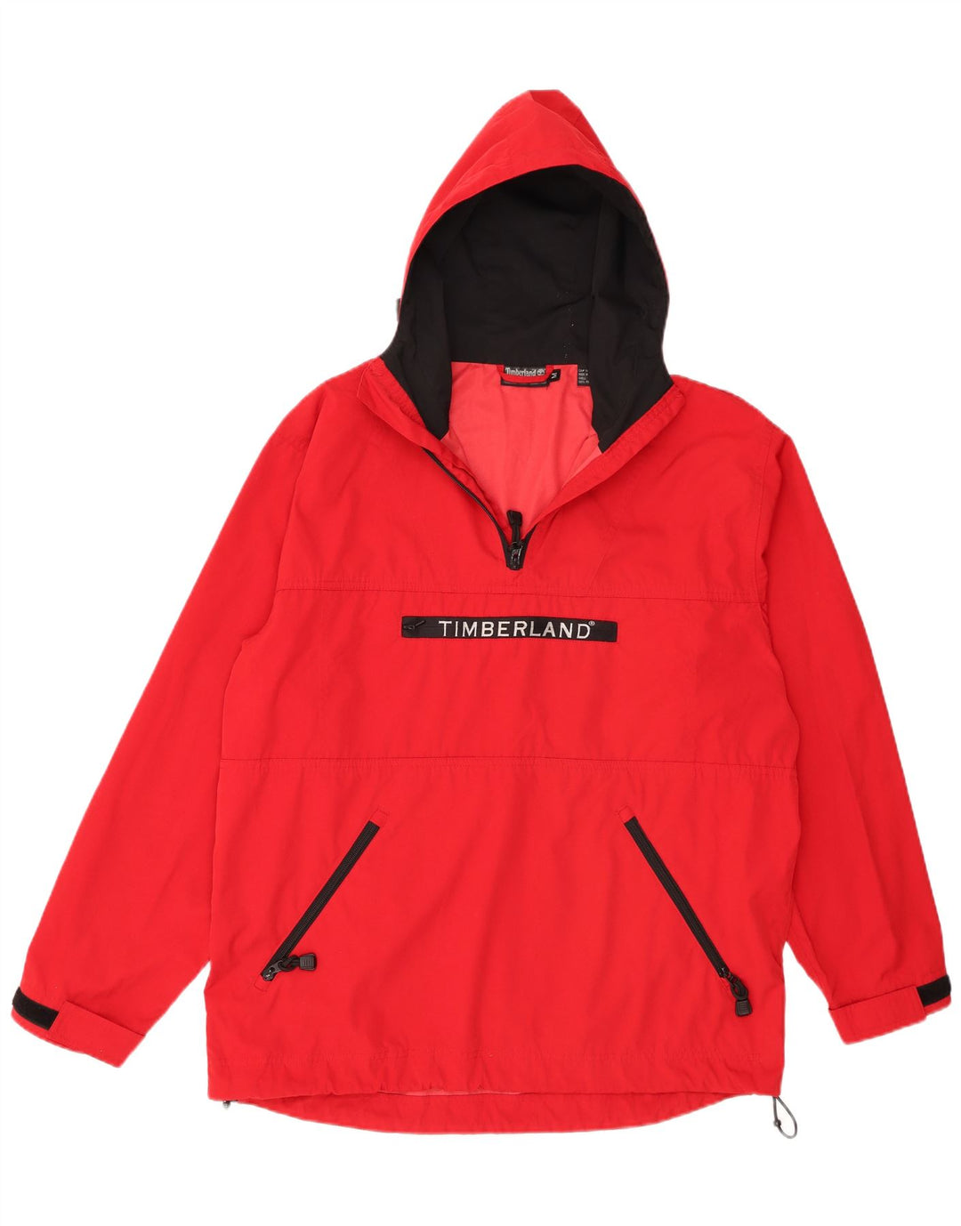 Jachetă Anorak cu glugă pentru bărbați Timberland UK 38 Poliester roșu mediu