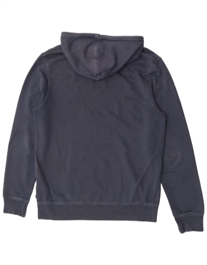 Pulover Levi's pentru bărbați cu capota cu grafică, mare, bleumarin, bumbac