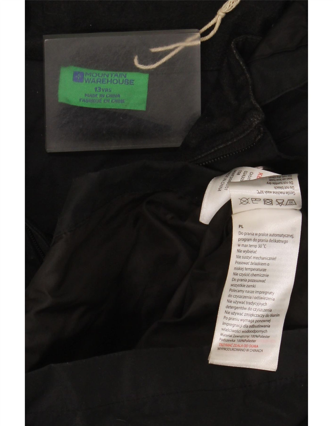 Jachetă Windbreaker cu glugă pentru băieți Mountain Warehouse 12-13 ani, neagră