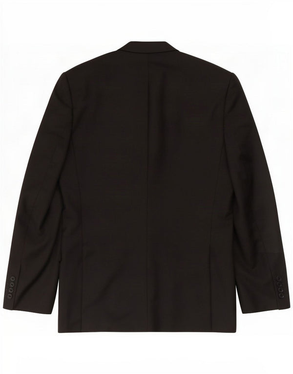 Jachetă pentru bărbați cu 2 nasturi Aquascutum UK 42 XL Lână neagră