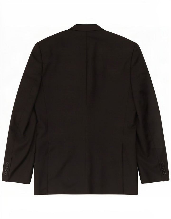 Jachetă pentru bărbați cu 2 nasturi Aquascutum UK 42 XL Lână neagră