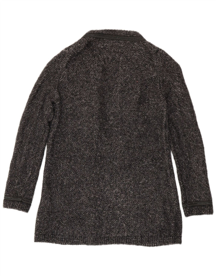Pulover cardigan cu paragate Massimo Dutti pentru femei UK 14 Medium Gri Pete
