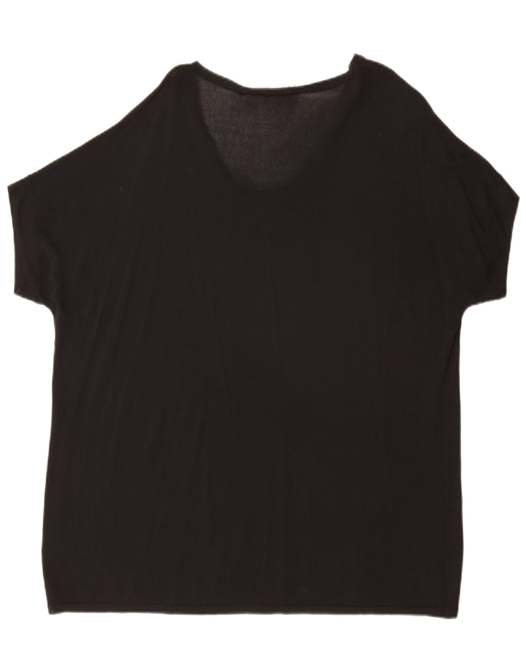 Tricou supradimensionat pentru femei Zara UK 16 Large Negru