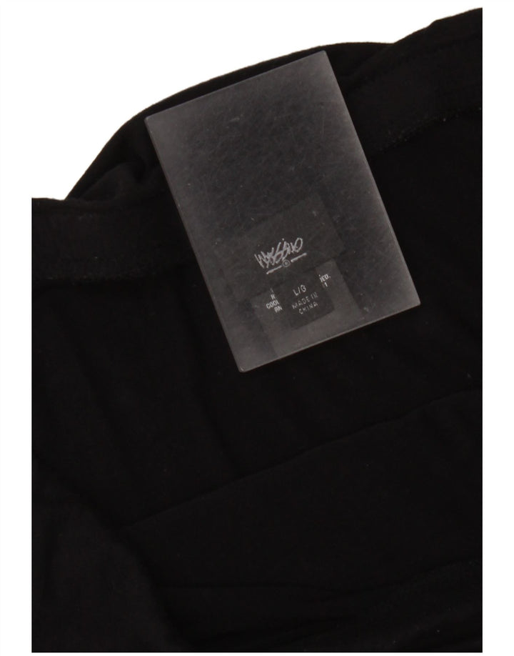 Fusta midi Mossimo pentru femei cu talie înaltă mare W34 Rayon negru