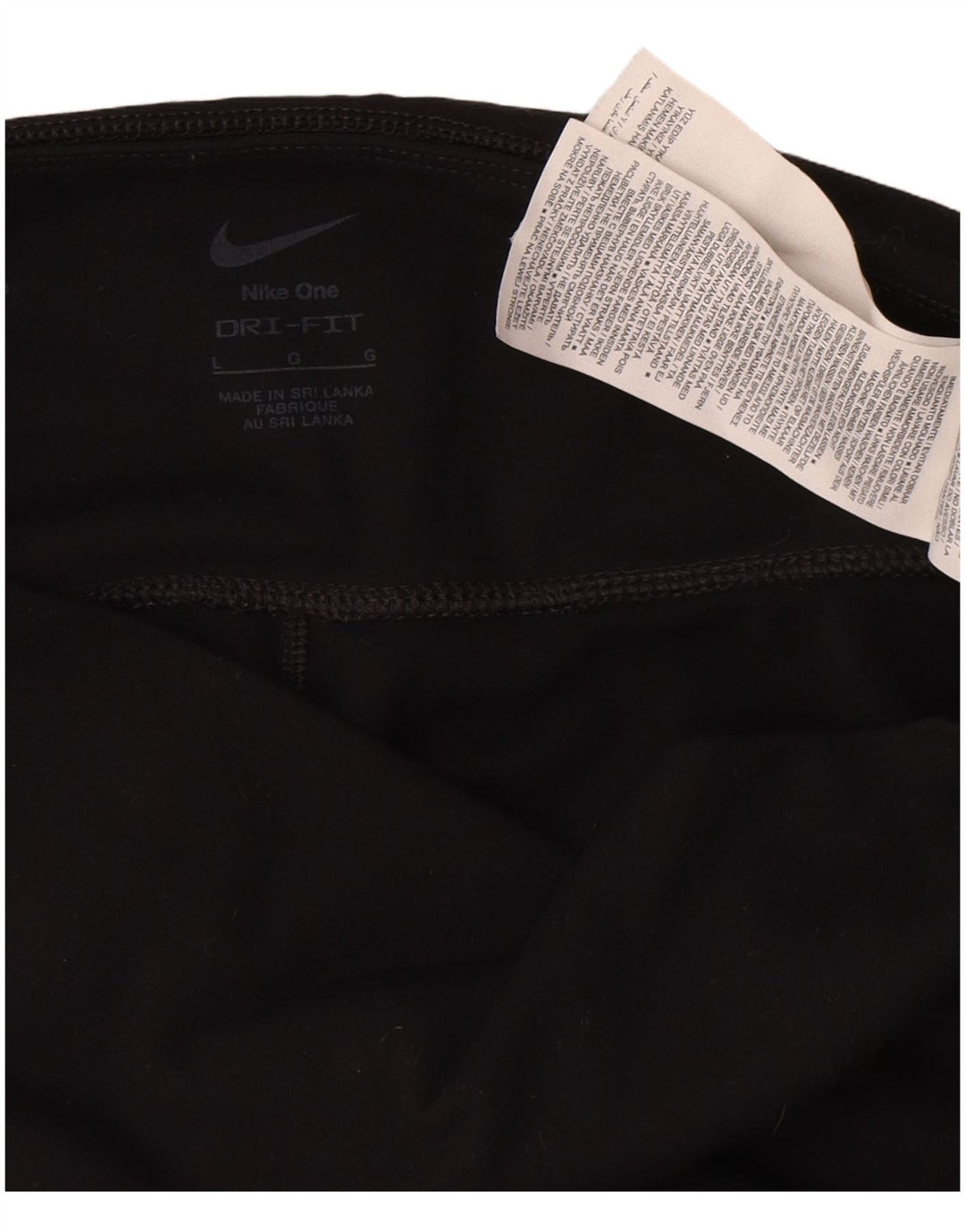 Leggings Dri Fit Nike pentru femei UK 16, mare, negru, poliester