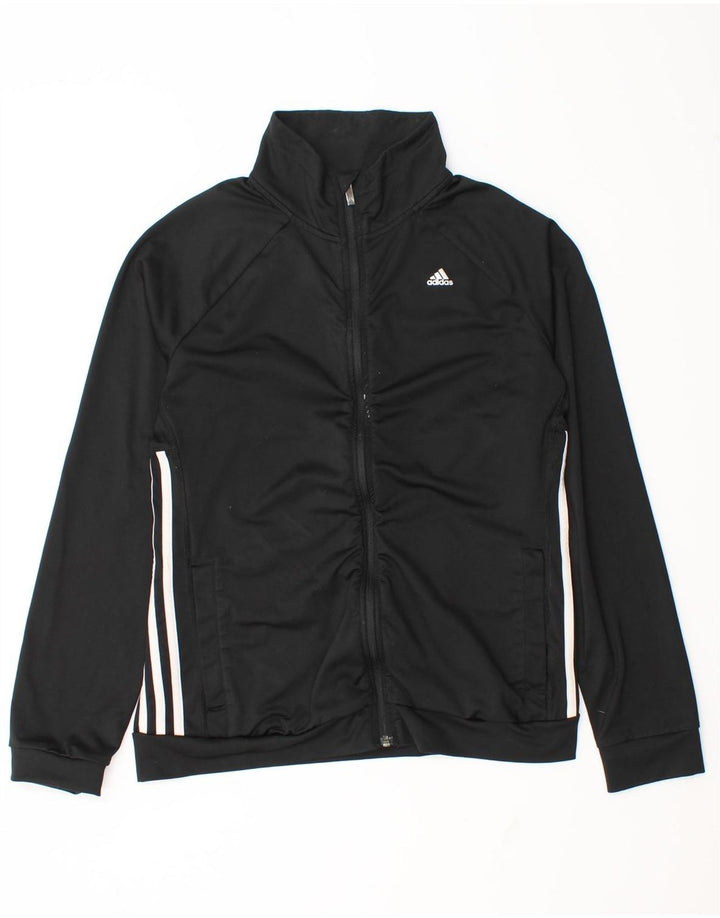 Jachetă de trening Climalite pentru femei Adidas UK 12/14 Medium Black