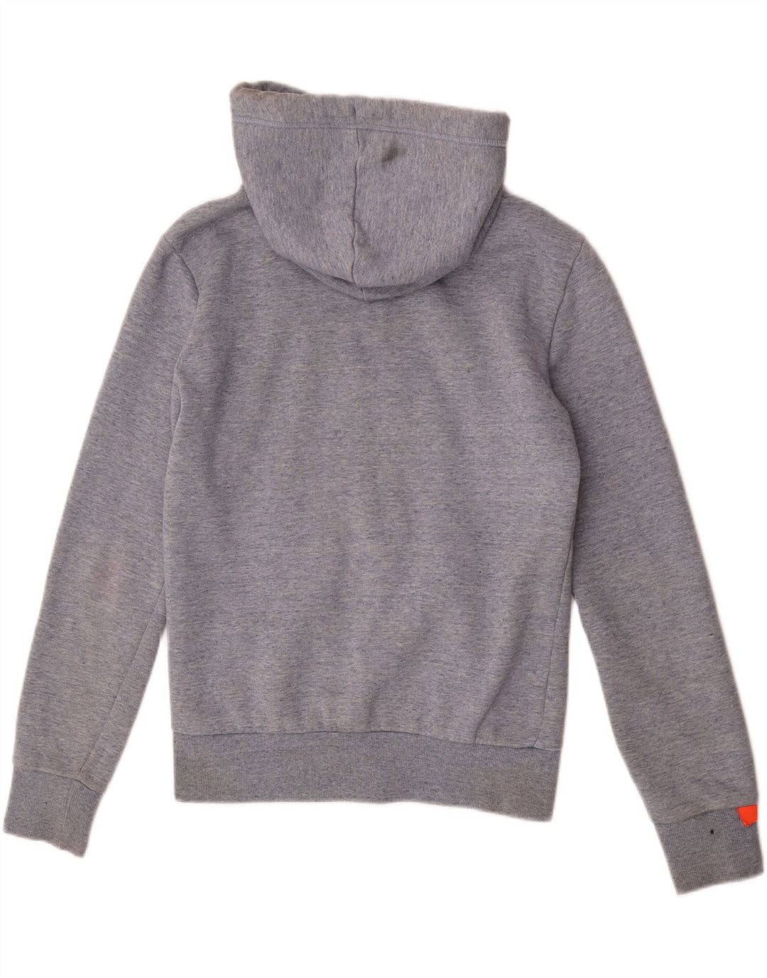 Pulover Superdry pentru bărbați, cu fermoar, bumbac, gri mic
