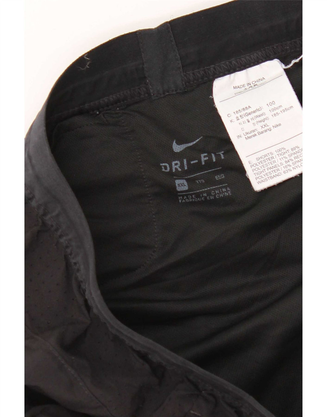Pantaloni scurți sport Nike Dri Fit pentru bărbați 2XL, poliester negru
