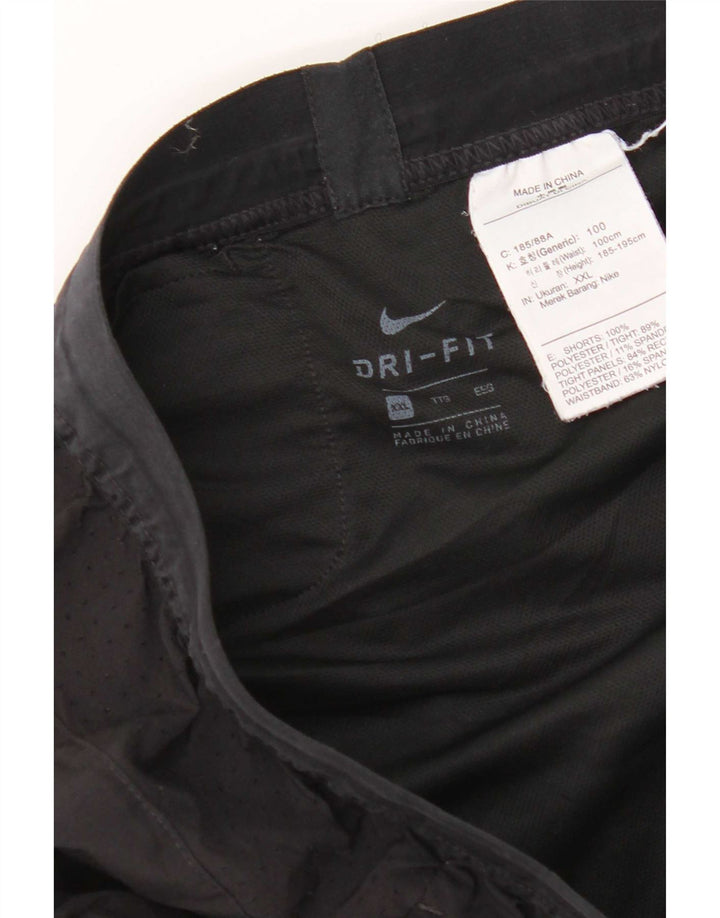 Pantaloni scurți sport Nike Dri Fit pentru bărbați 2XL, poliester negru