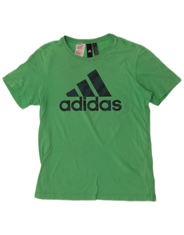 Tricou grafic Adidas pentru băieți Top 13-14 ani bumbac verde