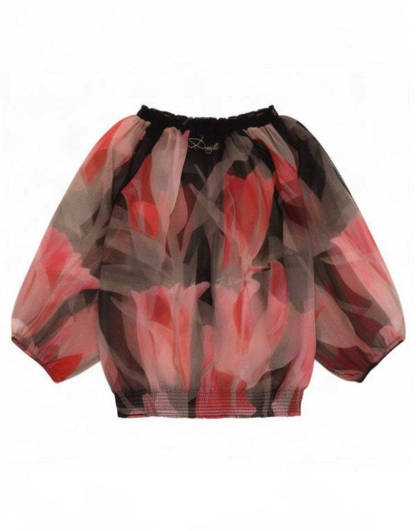 Bluză cu grafică supradimensionată pentru femei Desigual UK 14 Medium Multicolor