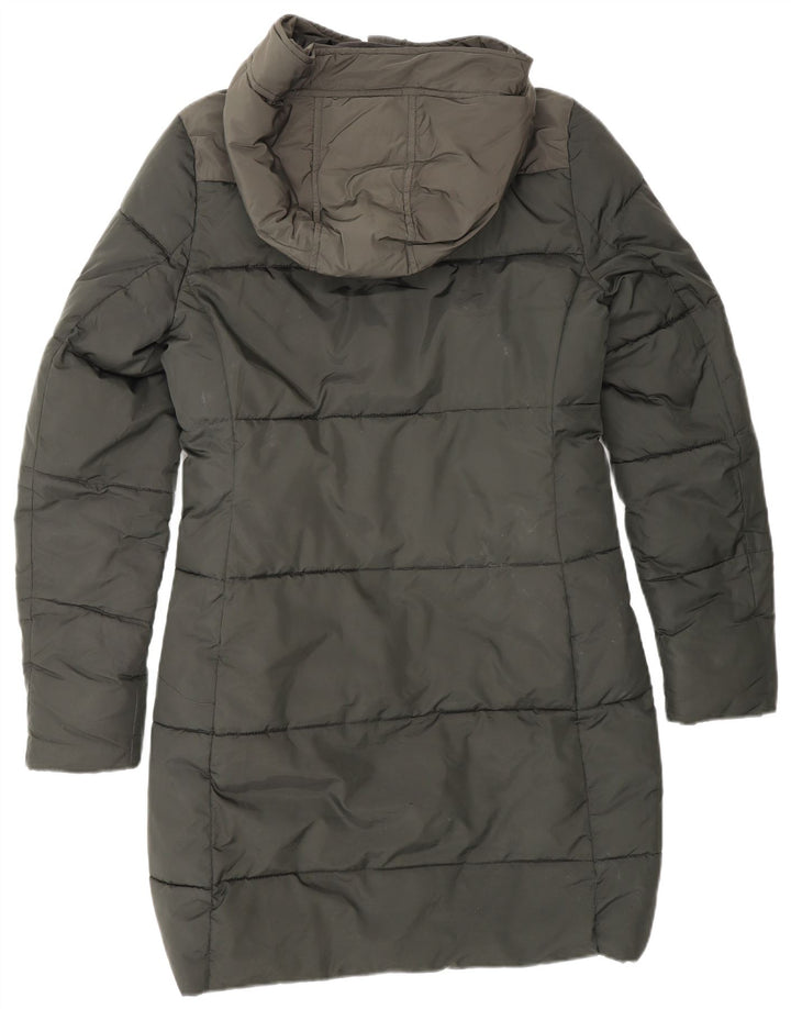 G-STAR Jachetă căptușită cu glugă pentru femei UK 10 Mic, verde, poliester color bloc