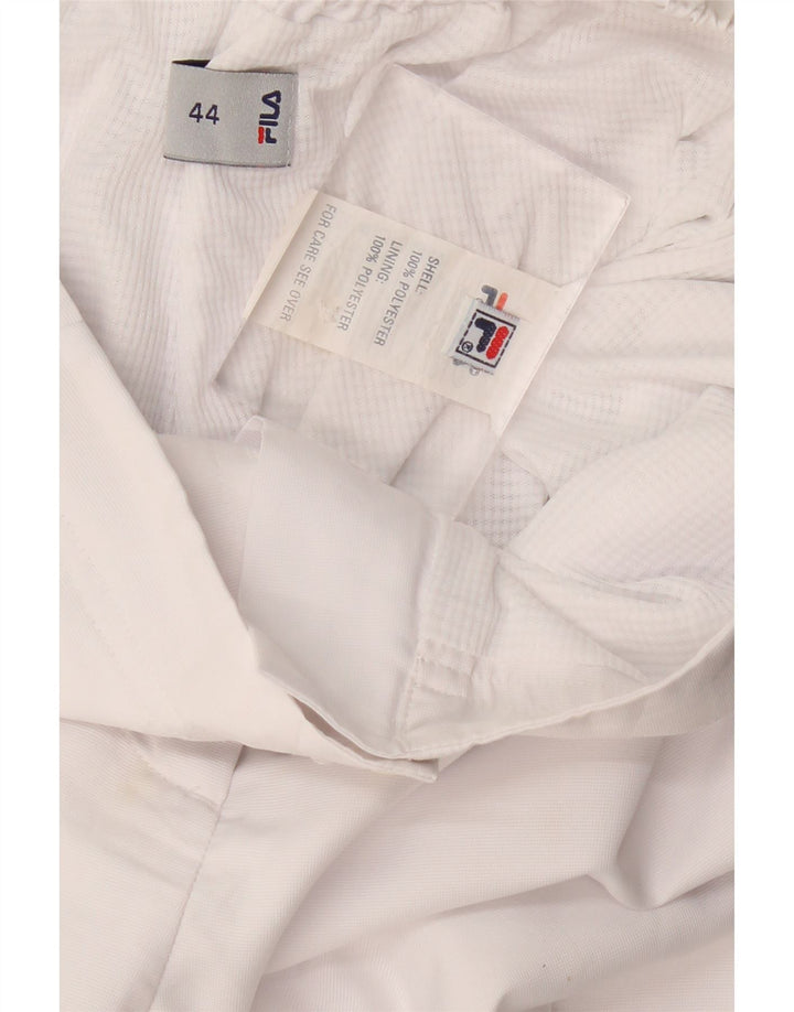 Pantaloni chino drepți FILA pentru femei IT 44 Medium L30 L31 Poliester alb