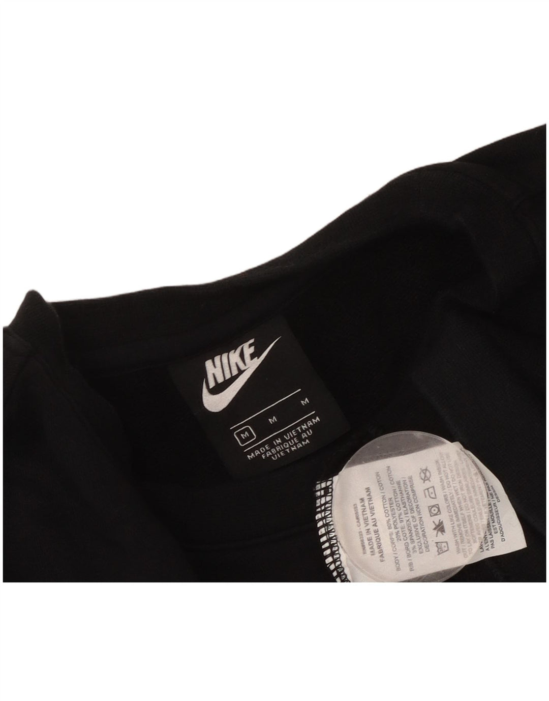 Pulover NIKE pentru femei oversized Crop Graphic Pulover UK 14 Medium Negru