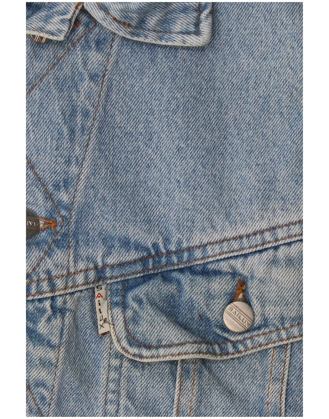 Gilet Vintage pentru bărbați din denim UK 36 Small Blue