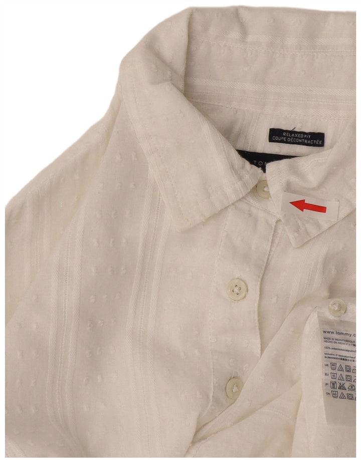 Cămașă pulover pentru femei Tommy Hilfiger, cu croială relaxată, UK 10, cu dungi albe mici